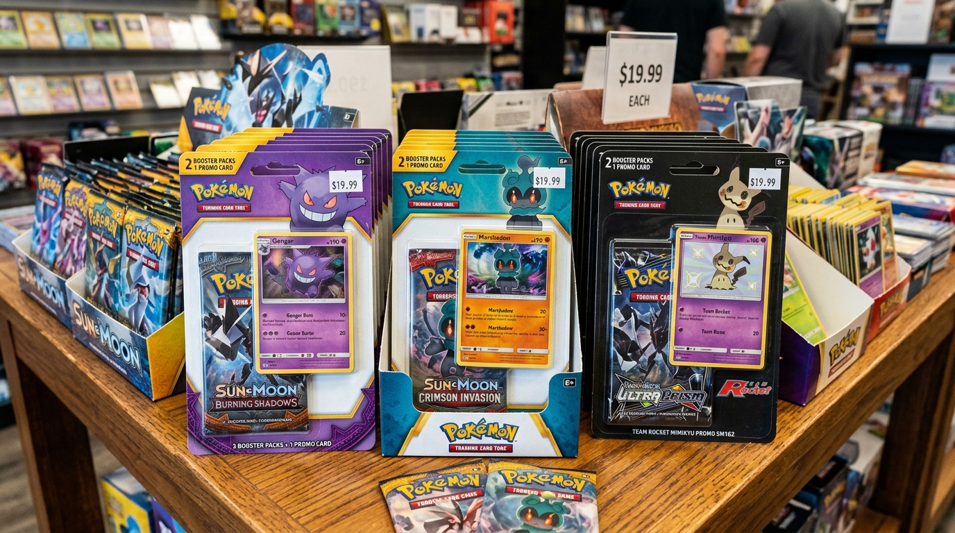 Nuovi Enhanced 2-Pack Blister Pokémon TCG: Gengar, Marshadow e il Mimikyu del Team Rocket in Arrivo!