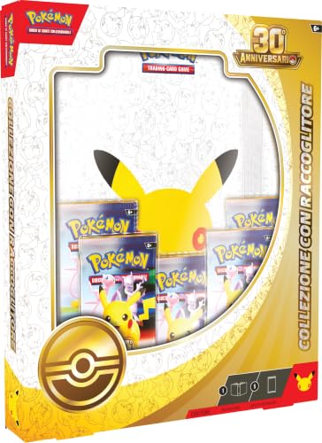 Pokémon: collezione con raccoglitore dell’espansione 30° Anniversario del GCC Pokémon (1 raccoglitore e 5 buste di espansione), Edizione in Italiano