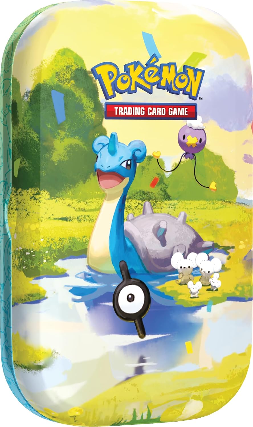 Pokémon: miniscatola da collezione Lapras dell’espansione 30° Anniversario del GCC Pokémon (1 foglio di adesivi, 1 carta con l’illustrazione della miniscatola e 2 buste di espansione), Ed. Italiano