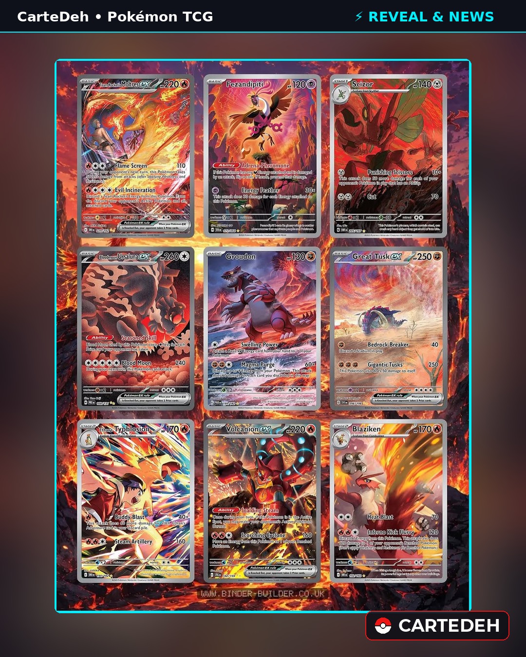Un Viaggio nell'Inferno di Fuoco: 9 Carte del GCC Pokémon tra Lava ed Eruzioni Vulcaniche